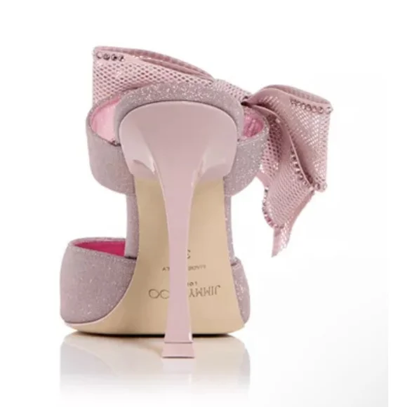 New in Box Limited Edition Jimmy Choo Brook 100 Glitter High Heel Mules 39/9 - Picture 6 of 7